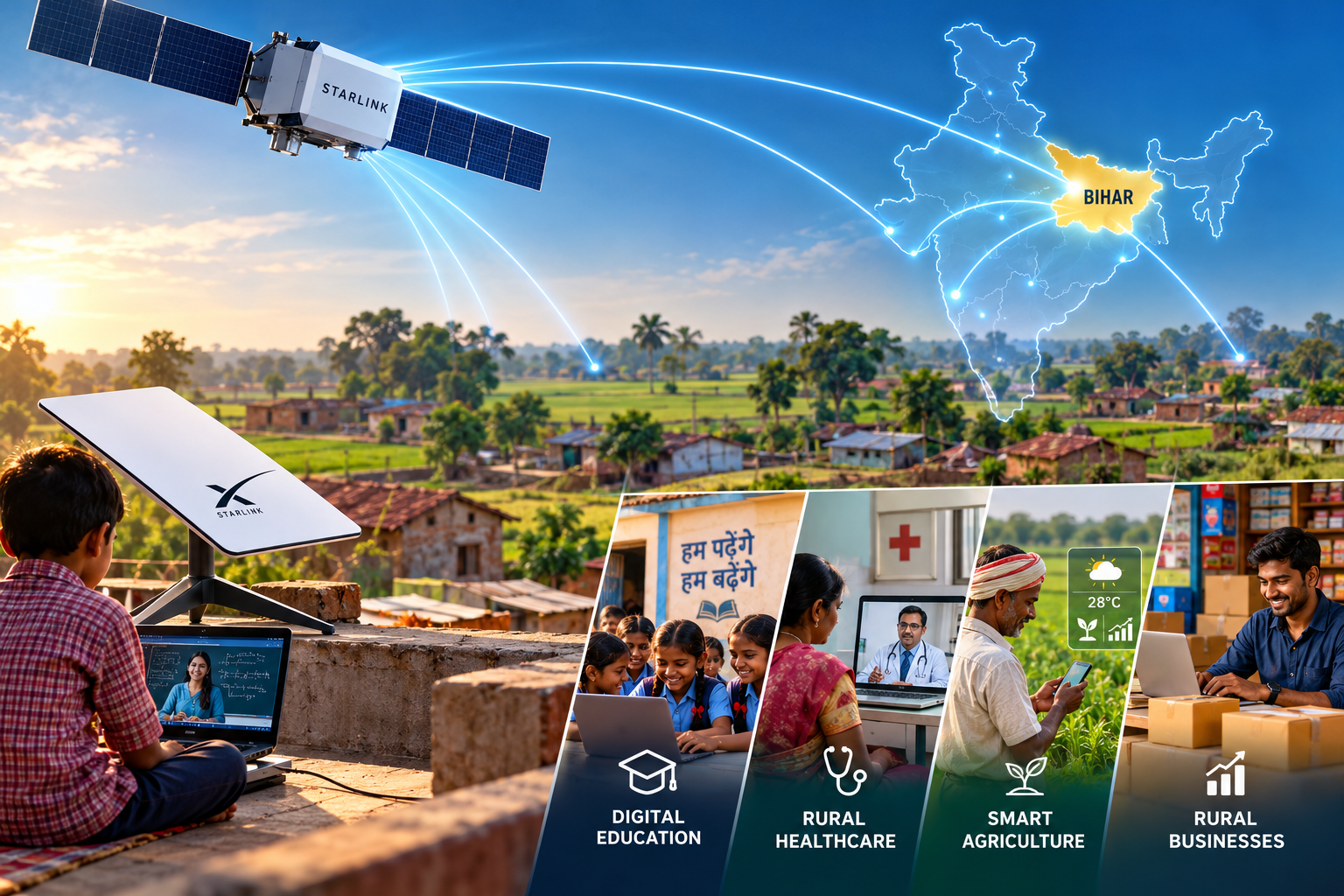 Starlink in India: Can Satellite Internet Transform Rural Bihar and India's Digital Future?